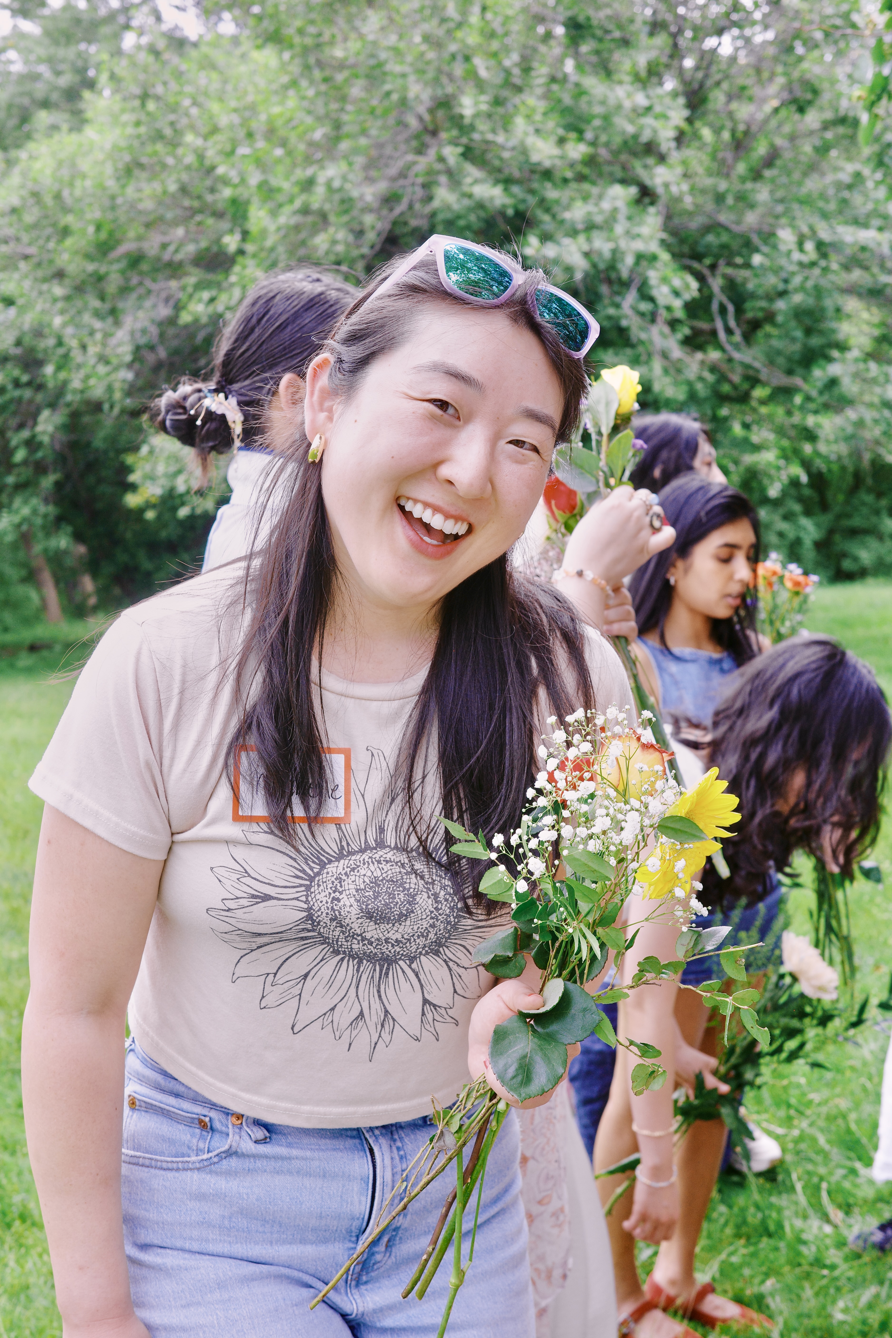 Asian Girlies of Boston members at the Boston Blooms Picnic in Boston