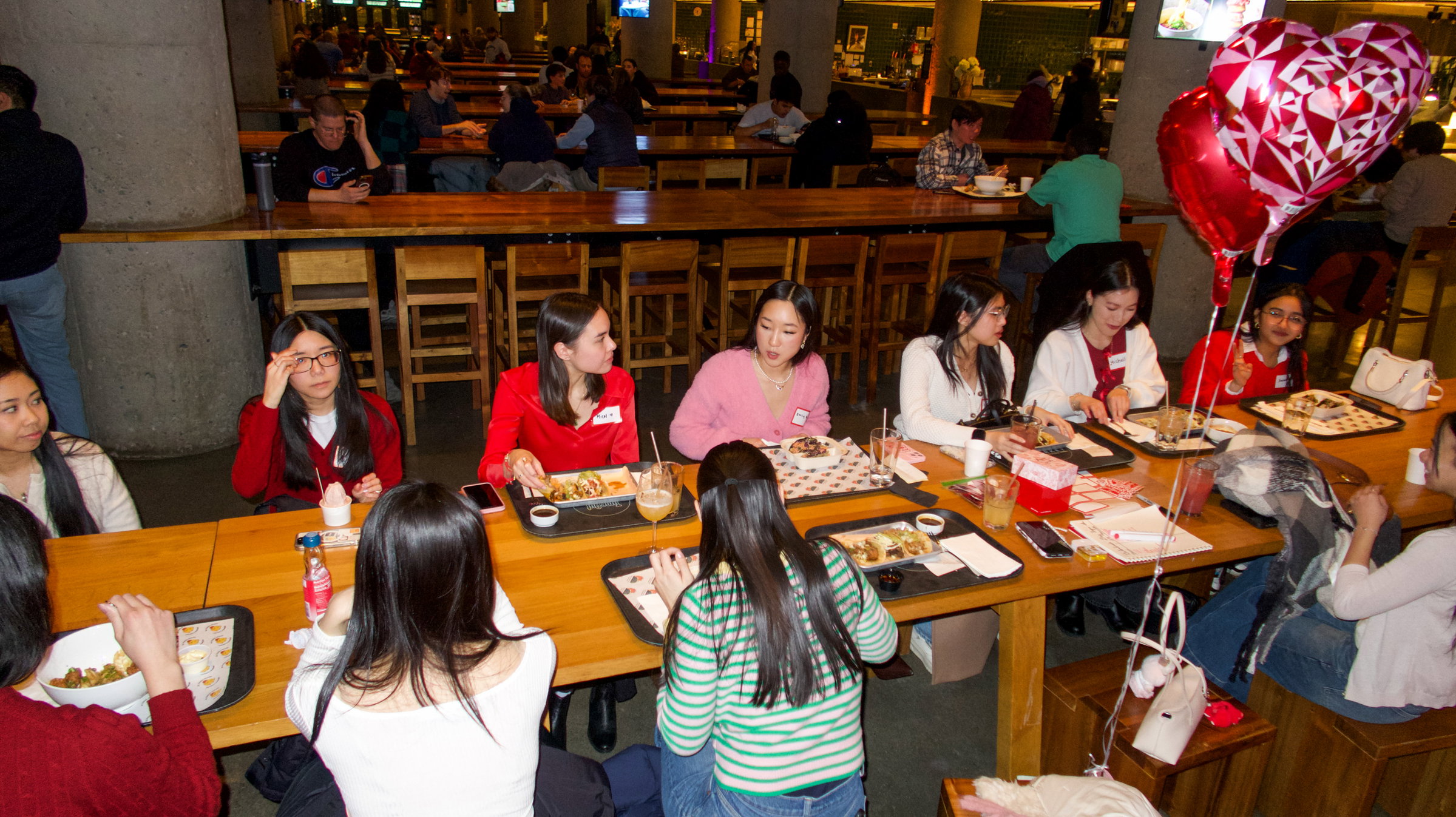 Asian Girlies of Boston members at a Galentine's Day celebration in Boston